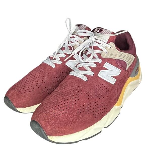 Mens New Balance X90 MSX90PNC Mesh Running Athletic Sneaker Size 13 Burgundy - Picture 2 of 6